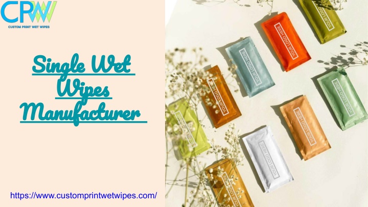 single wet wipes manufacturer n.w