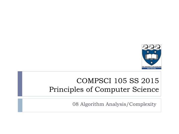 Introduction to Algorithm Analysis and Complexity in Computer Science