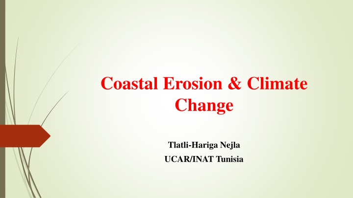 Coastal Erosion and Climate Change Impact in Tunisia