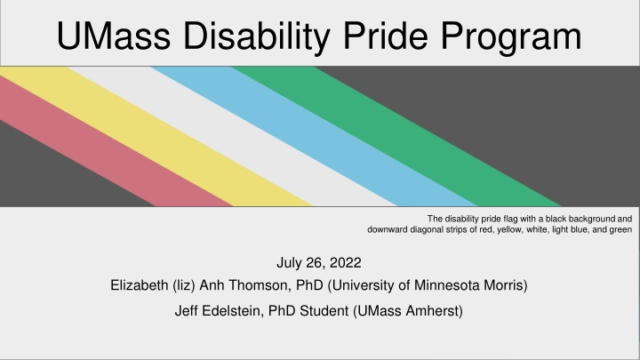 UMass Disability Pride Program Session Overview
