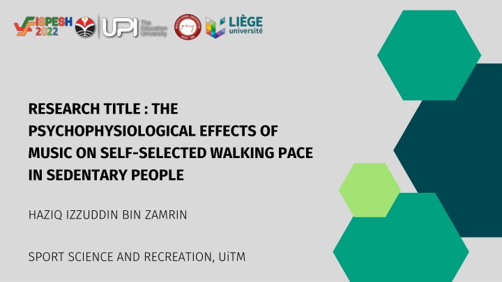 Psychophysiological Effects of Music on Walking Pace in Sedentary Individuals