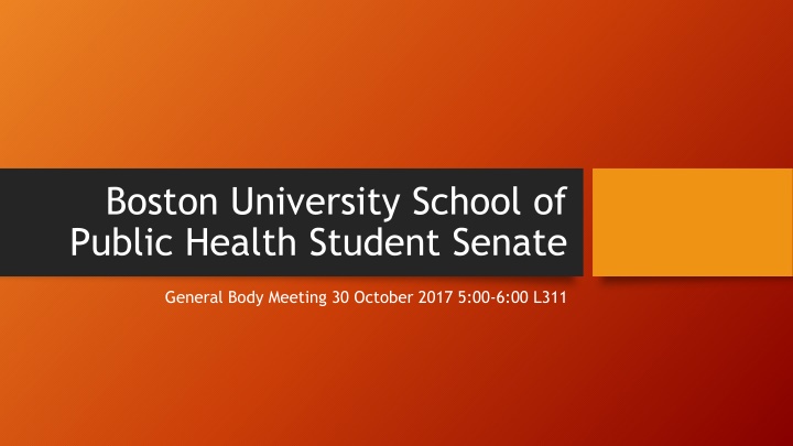 Exciting Events at Boston University School of Public Health