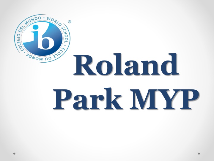The MYP Curriculum at Roland Park for 6th Grade