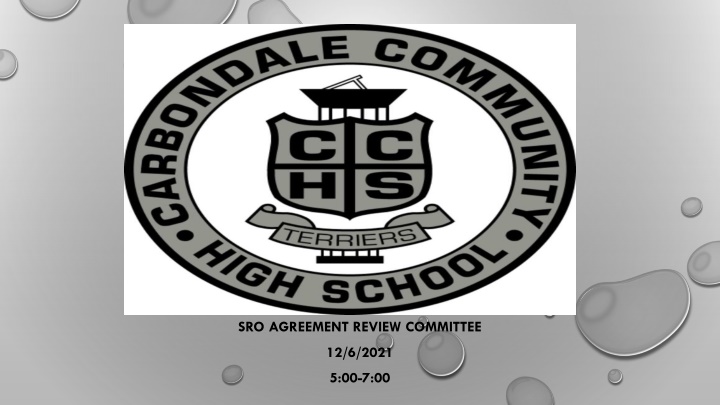 SRO Agreement Review Committee Meeting Agenda