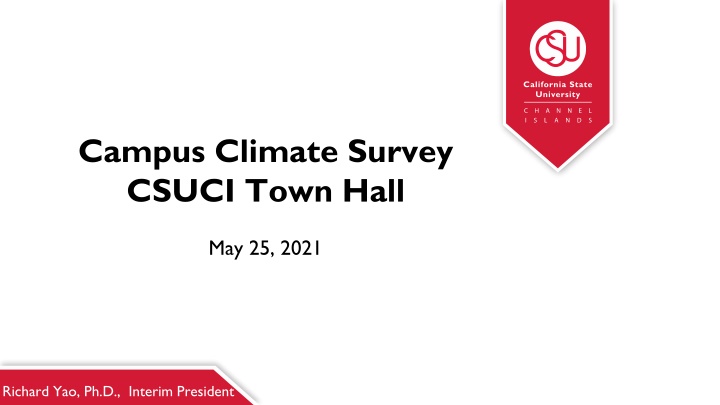 Campus Climate Survey Findings at CSUCI Town Hall