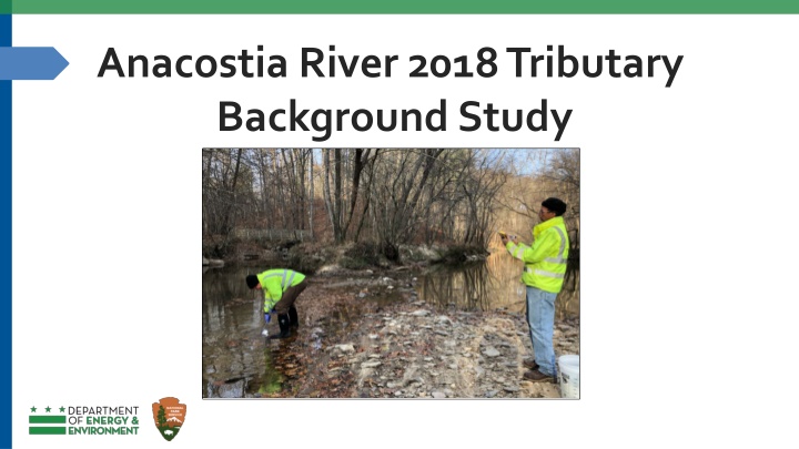 Anacostia River Tributary Sediment Study 2018