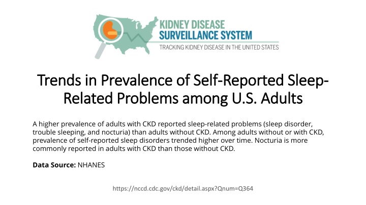 Trends in Prevalence of Self-Reported Sleep Problems among U.S. Adults with and without CKD