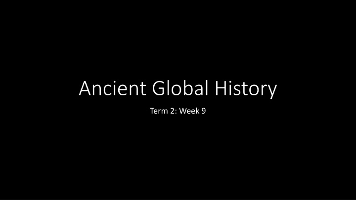 Ancient Global History - Textiles, Burials, and Coins in Ancient Palmyra and Tillya Tepe