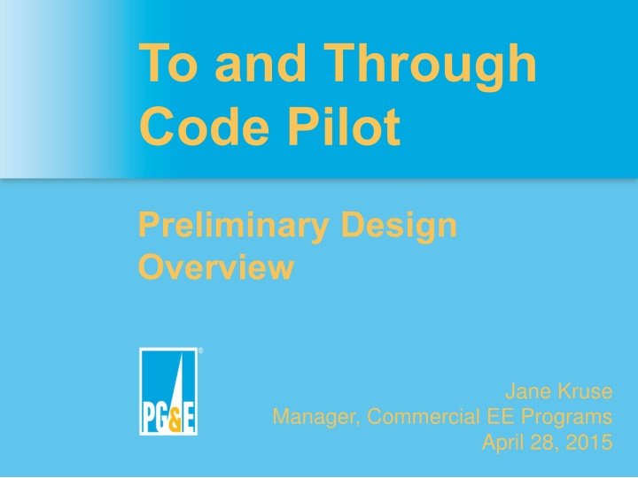 To and Through Code Pilot Design Overview