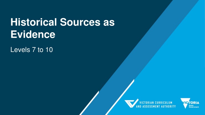 Historical Sources as Evidence