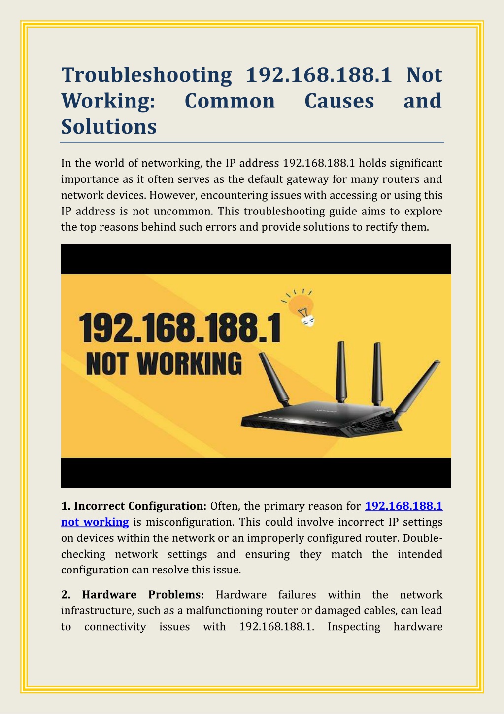troubleshooting 192 168 188 1 not working common l.w