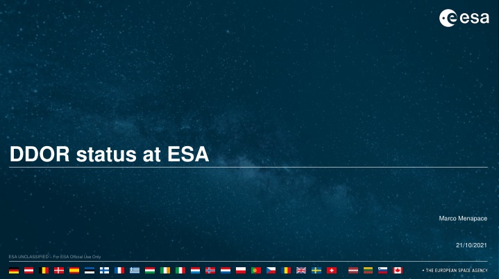 ESA Cross-Support Activities Report October 2021