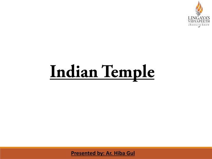 Evolution of Indian Temple Architecture