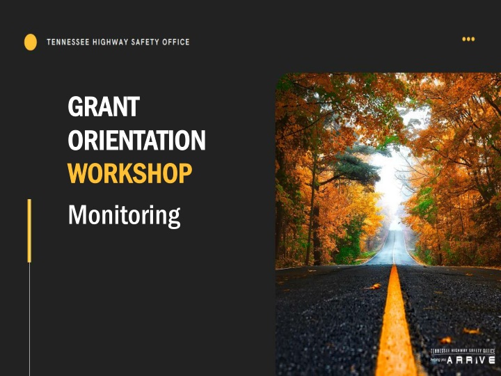 Grant Monitoring and Evaluation Workshop Overview