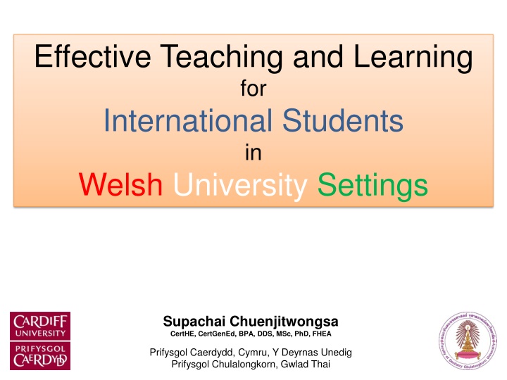 Challenges and Strategies for International Students in Welsh Universities