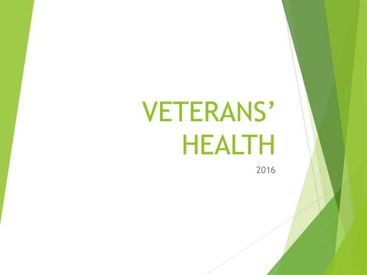 Veterans' Health and Care in the UK