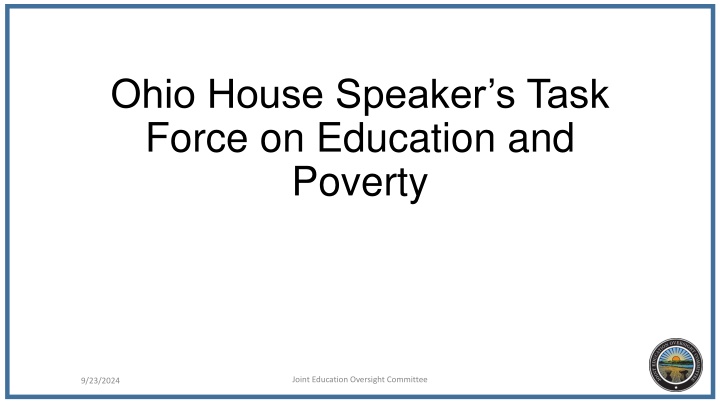 Poverty and Education Disparities in Ohio