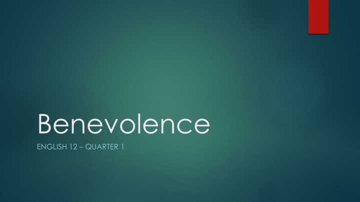 Benevolence and Senior Year Reflections at Basha High School