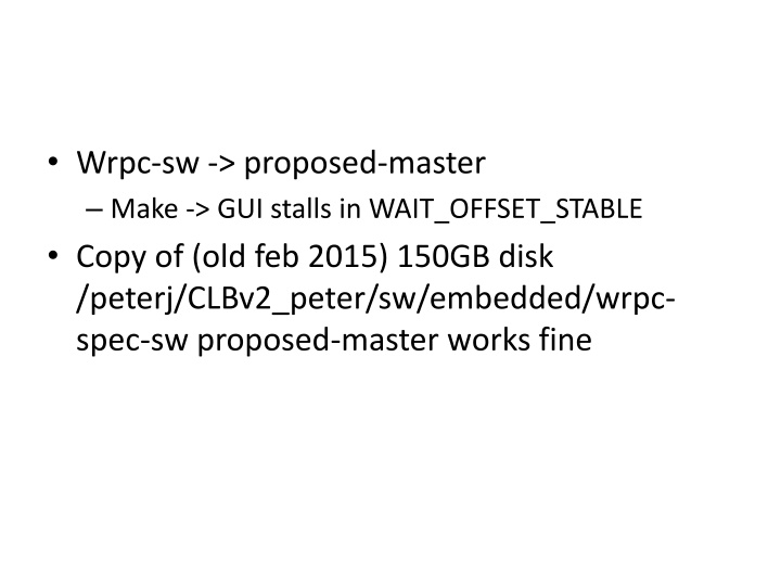 Troubleshooting GUI Stalls and Git Updates in Wrpc-sw Repository