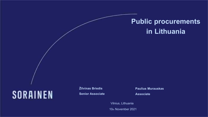 Overview of Public Procurement System in Lithuania