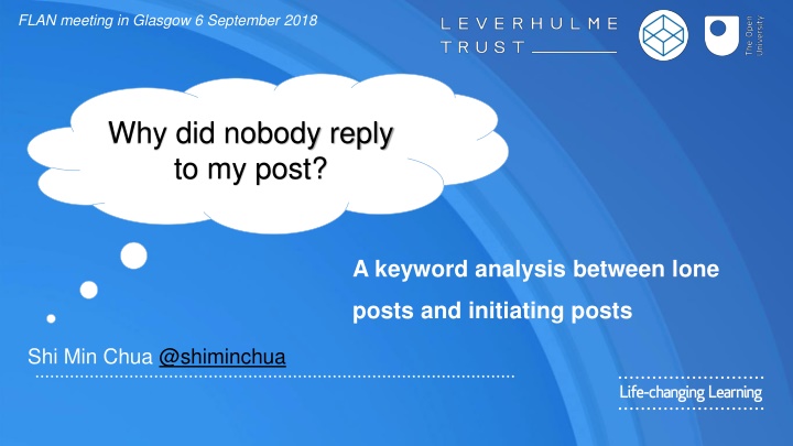 The Dynamics of Online Posts: Initiating vs. Lone Posts