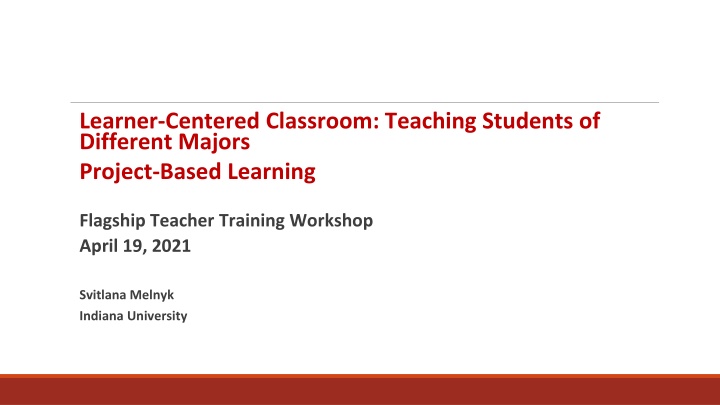 Enhancing Learning Through Project-Based Learning in a Diverse Classroom
