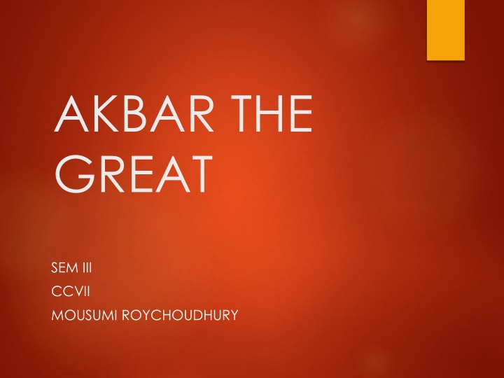 AKBAR THE GREAT