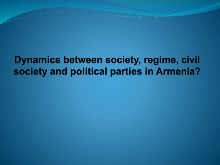 Main Actors Society and Regime Characteristics Analysis