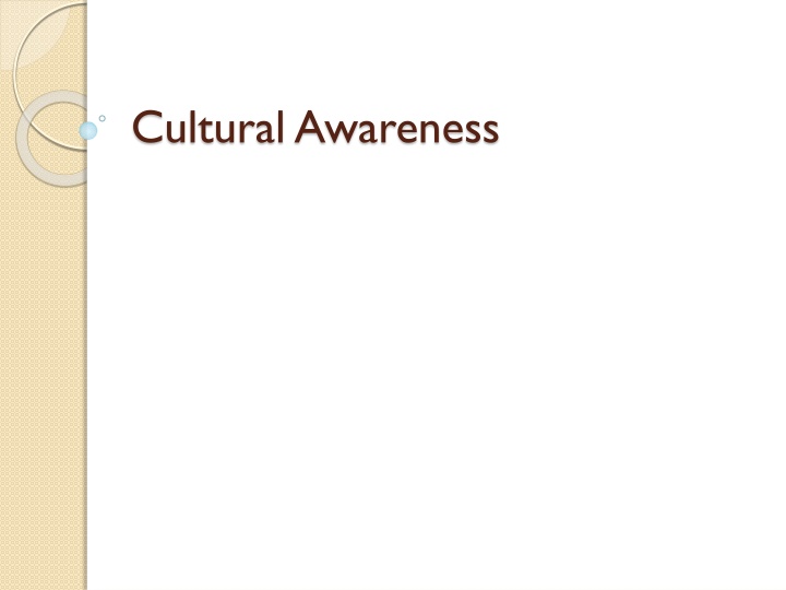 Cultural Awareness and Diversity in the United States
