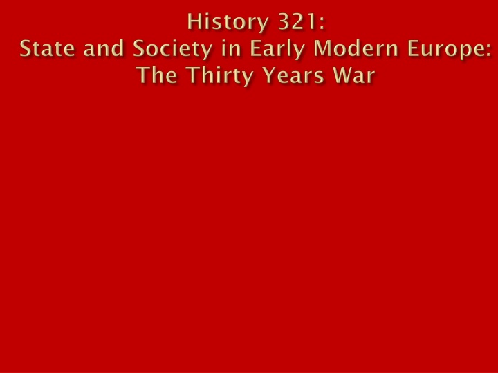 Decline of Spain and Wars in the 17th Century