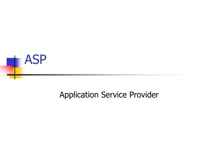 ASP (Application Service Provider) in Today's Business Environment