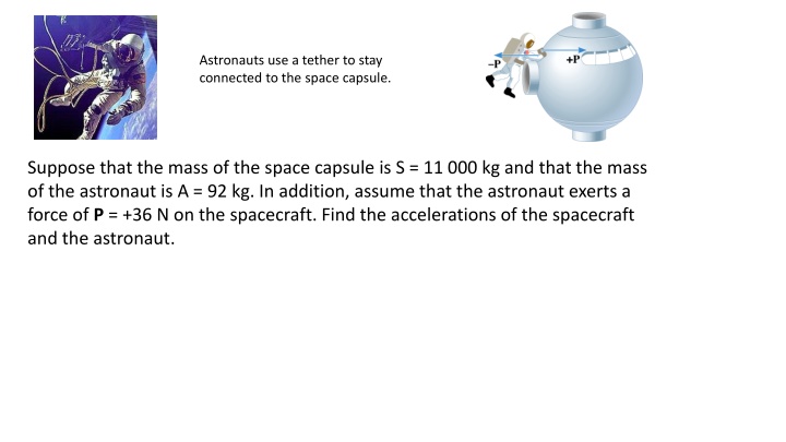 Physics Problems: Spacecraft Tether, Karate Fist Force, Sprinter Acceleration