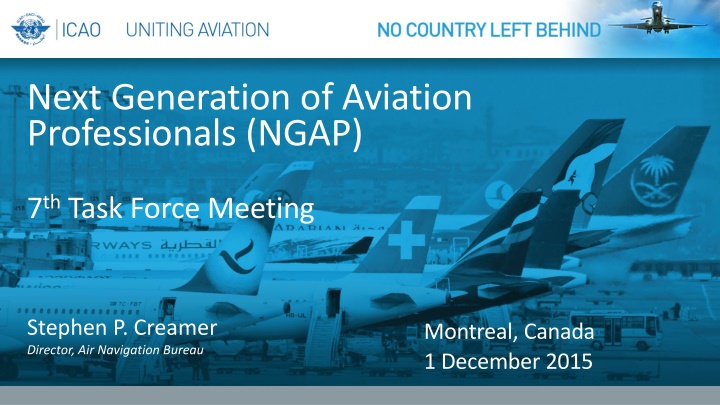 Next Generation of Aviation Professionals (NGAP) Task Force Meeting Overview