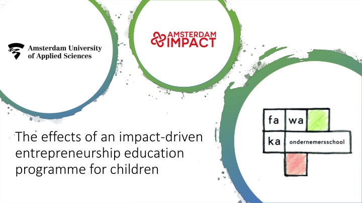 Impact of an Entrepreneurship Education Program for Children