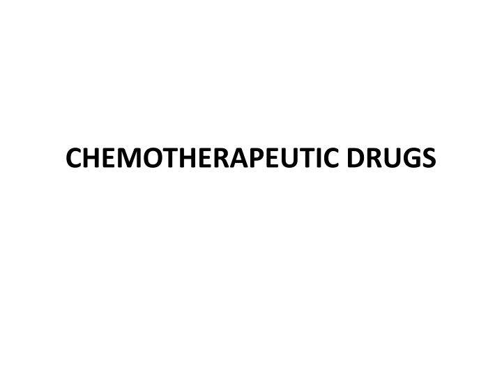 Overview of Chemotherapeutic and Antimicrobial Drugs and Resistance Mechanisms