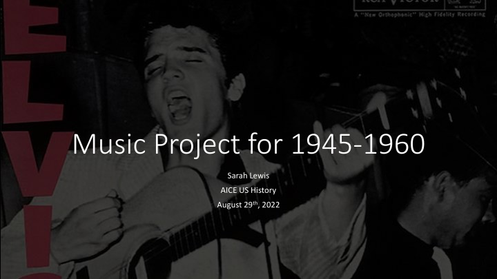 Musical Highlights of 1945-1960: A Journey Through Time