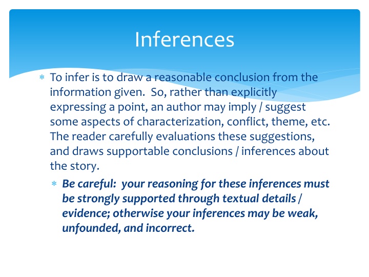 Literary Elements: Inferences, Vocabulary, and Character Development
