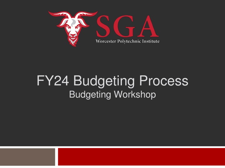 - Student Budgeting Guidelines for FY24 By SGA at Worcester Polytechnic Institute