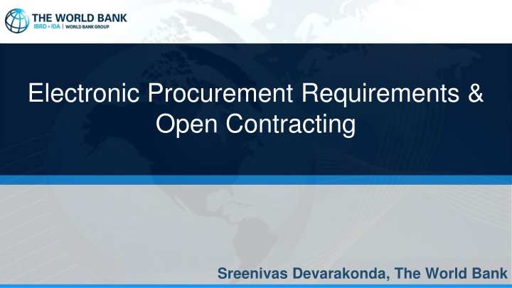 Guidelines for Electronic Procurement and Open Contracting in MDB Operations