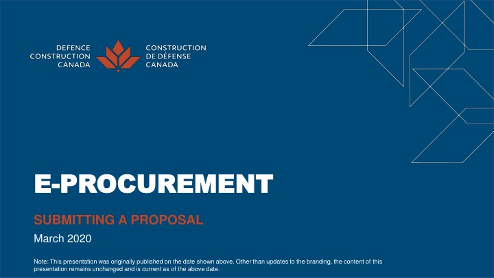 Guide to Submitting Proposals in E.E-.-Procurement