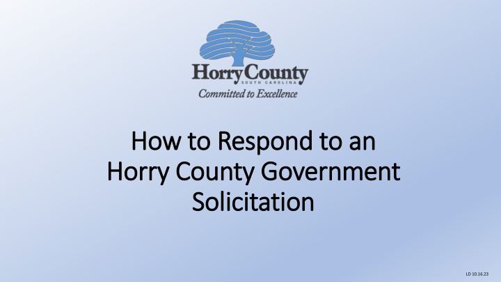 Horry County Government Solicitations