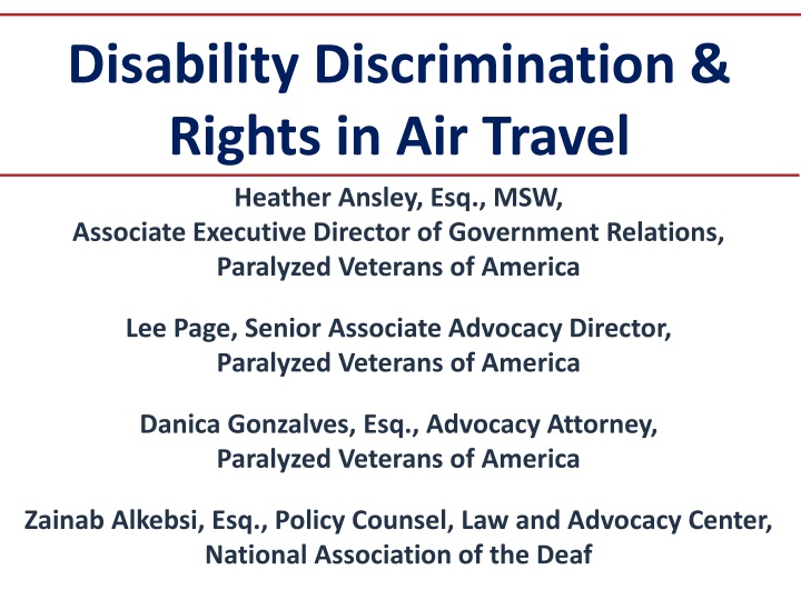 Ensuring Rights and Accessibility in Air Travel for Passengers with Disabilities