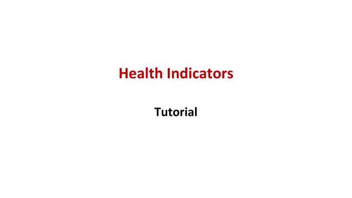 Health Indicators: Calculating Mortality Rates in Communities