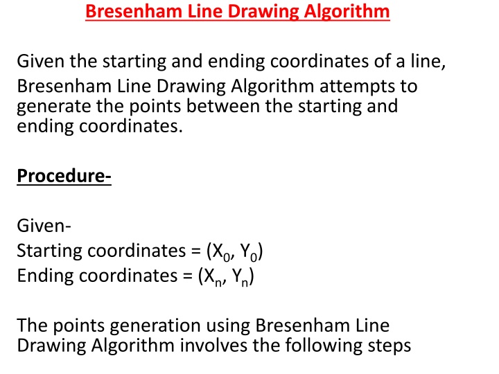Bresenham Line Drawing Algorithm Explained with Examples
