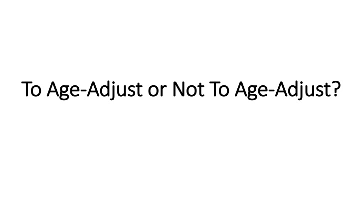 Age Adjustment in Disability Statistics