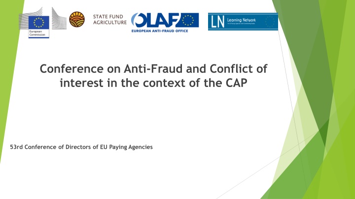 Conference on Anti-Fraud and Conflict of Interest in the Context of the CAP 53rd Conference of Directors of EU Paying Agencies