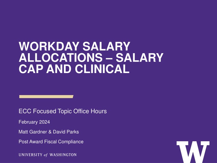 Cap Calculation and Salary Allocation in Workday