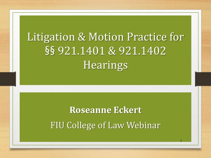 Juvenile Sentencing Hearings and Legislative Responses: Legal Overview