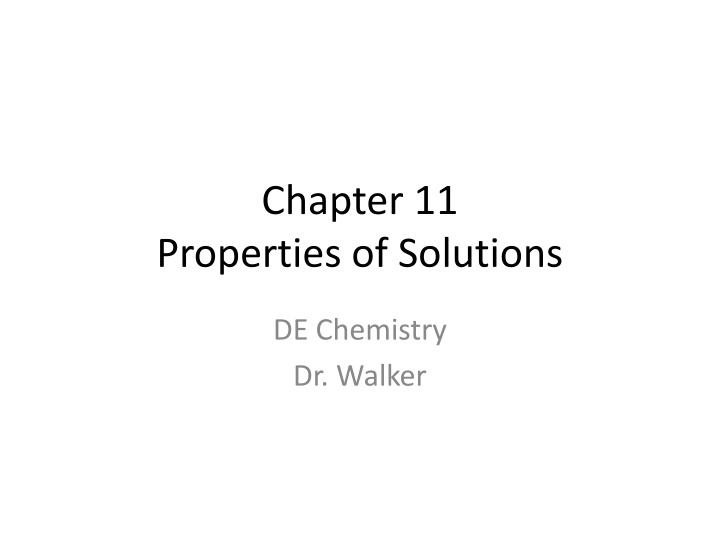 Solution Composition in Chemistry
