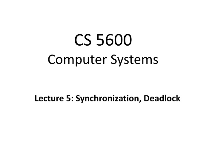 Parallelism in Computer Systems
